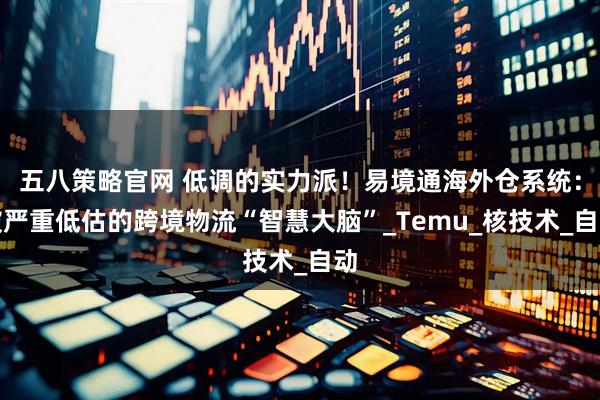 五八策略官网 低调的实力派！易境通海外仓系统：被严重低估的跨境物流“智慧大脑”_Temu_核技术_自动
